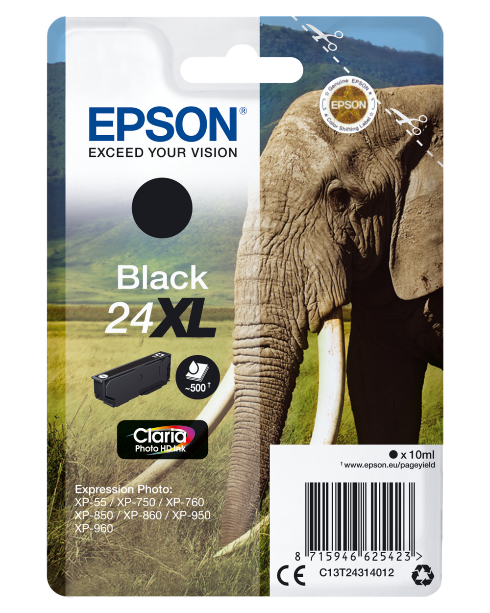 Genuine Epson 24XL Black Ink Cartridge