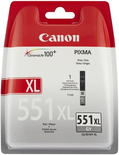 Genuine Canon CLI-551GYXL High Capacity Grey Ink Cartridge