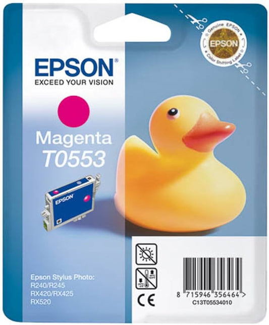 Genuine Epson T0553 Magenta Ink Cartridge