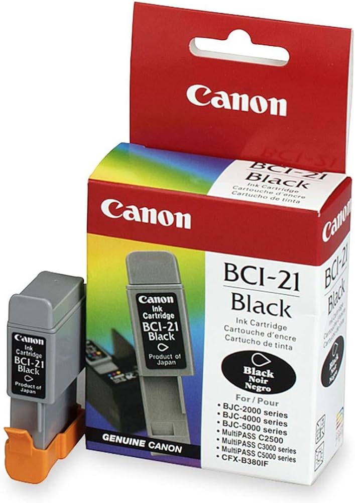 Genuine Canon BCI-21 Black Ink Cartridge 6881A002