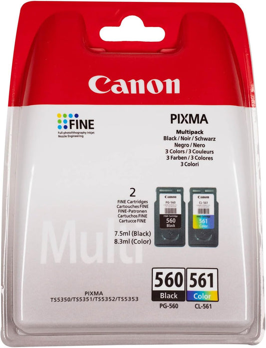 Genuine Canon Multipack PG-560/CL-561 Ink Cartridges