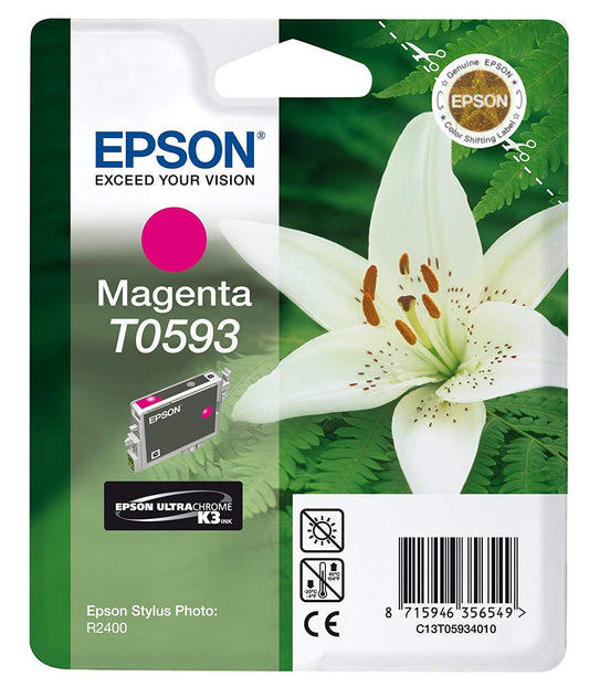 Genuine Epson T0593 Magenta Ink Cartridge