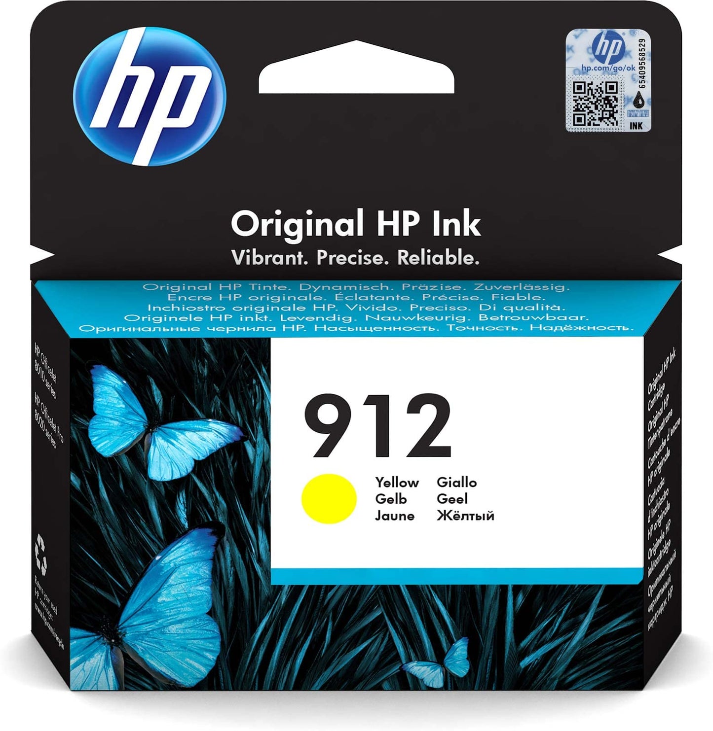 Genuine HP 912 Yellow Ink Cartridge 3YL79AE