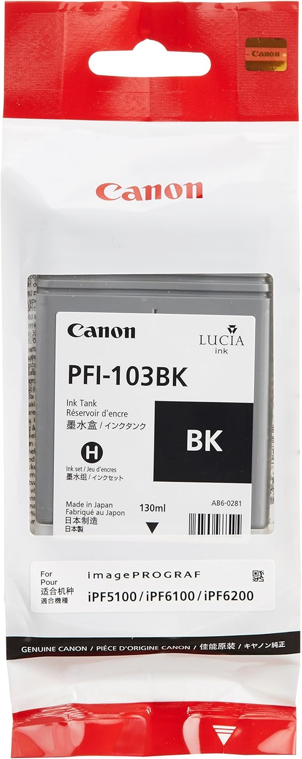 Genuine Canon PFI-103BK Black Ink Cartridge