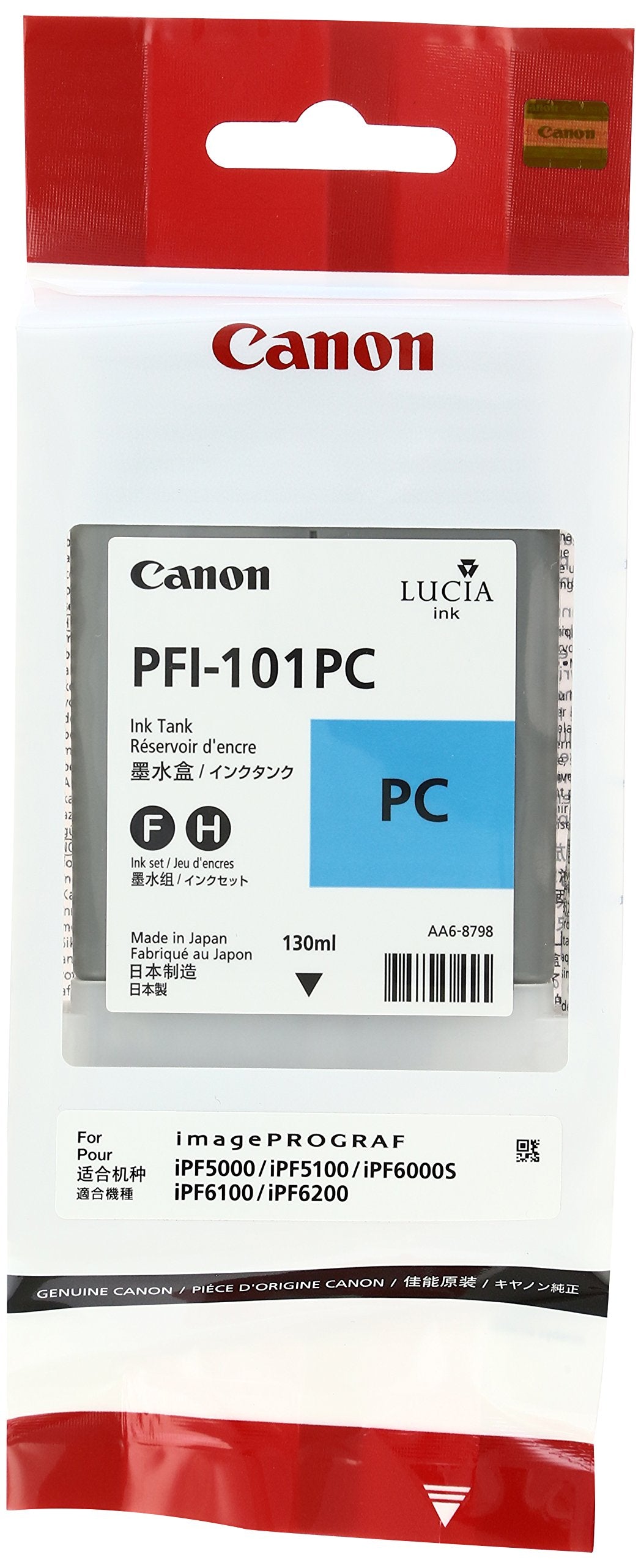 Genuine Canon PFI-101PC Photo Cyan Ink Cartridge