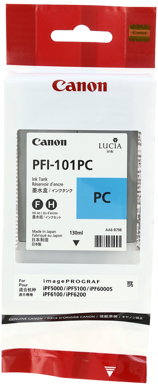 Genuine Canon PFI-101PC Photo Cyan Ink Cartridge