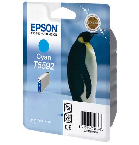 Genuine Epson T5592 Cyan Ink Cartridge