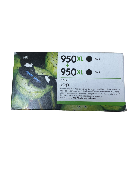 Genuine HP 950XL Black Ink Cartridge Twin Pack CZ723AE