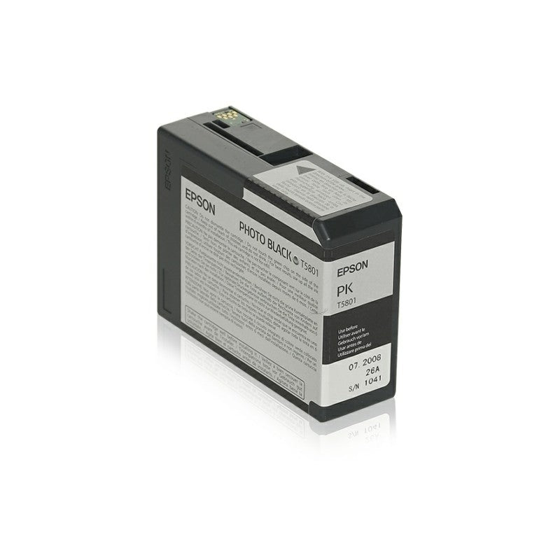 Genuine Epson T5801 Photo Black Ink Cartridge