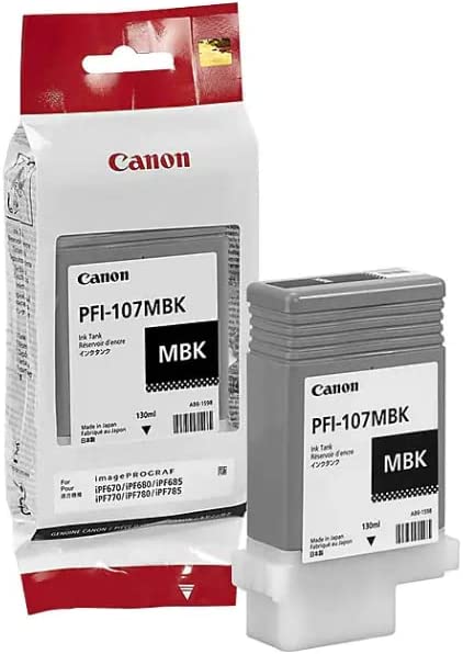 Genuine Canon PFI-107MBK Matte Black Ink Cartridge 6704B001