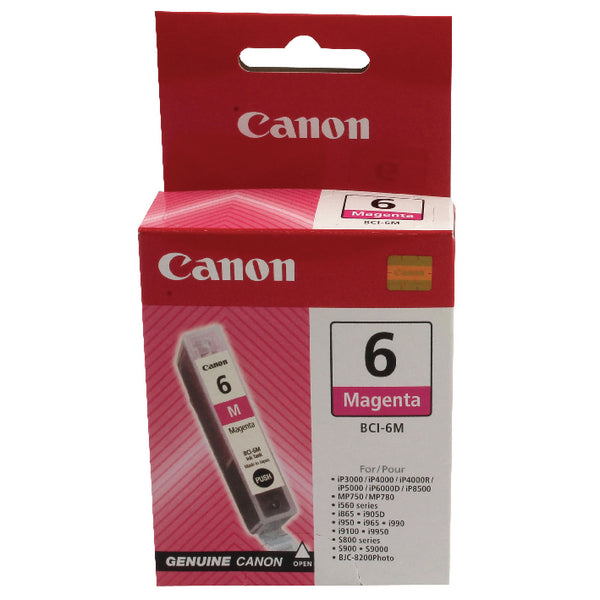 Genuine Canon BCI-6M Magenta Ink Cartridge 4707A002