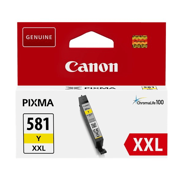 Genuine Canon CLI-581XXL Yellow Ink Cartridge 1997C001
