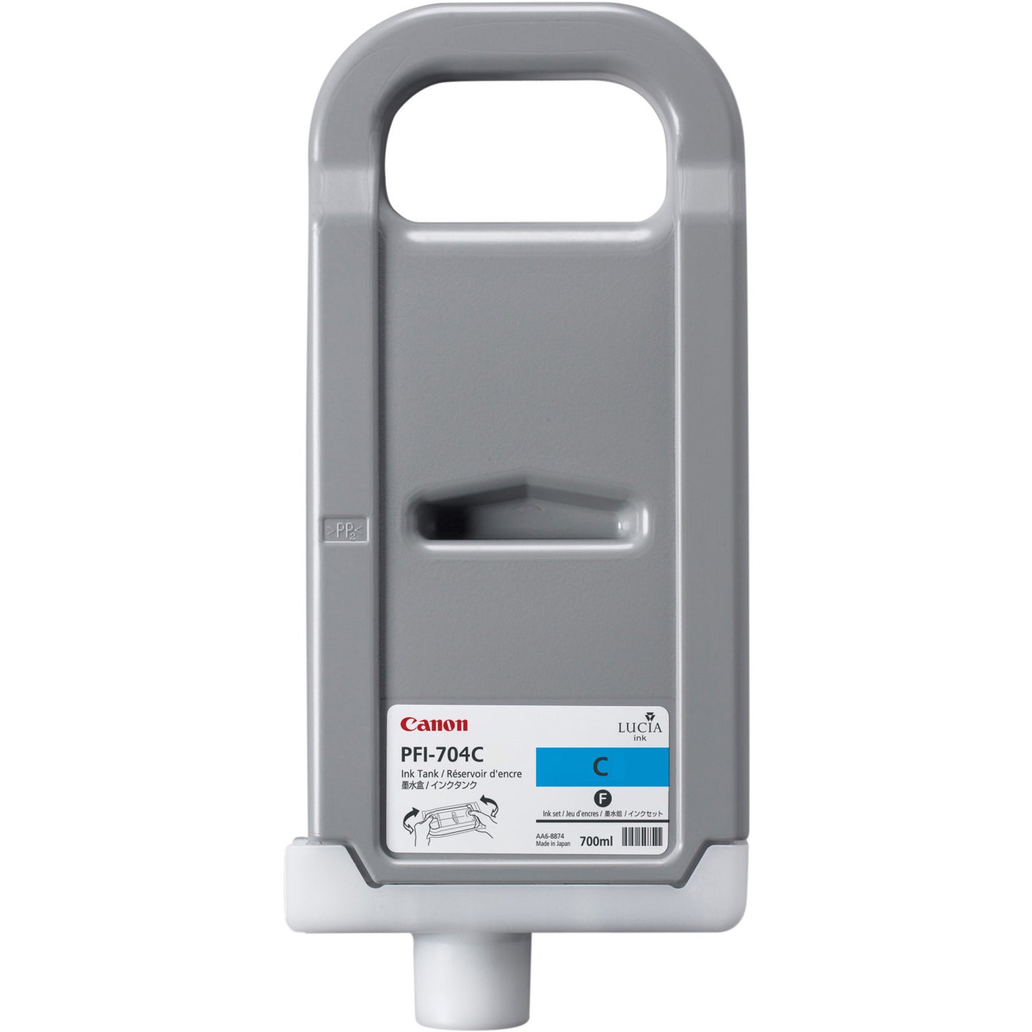 Genuine Canon PFI-704C Cyan Ink Cartridge 700ml 3862B005