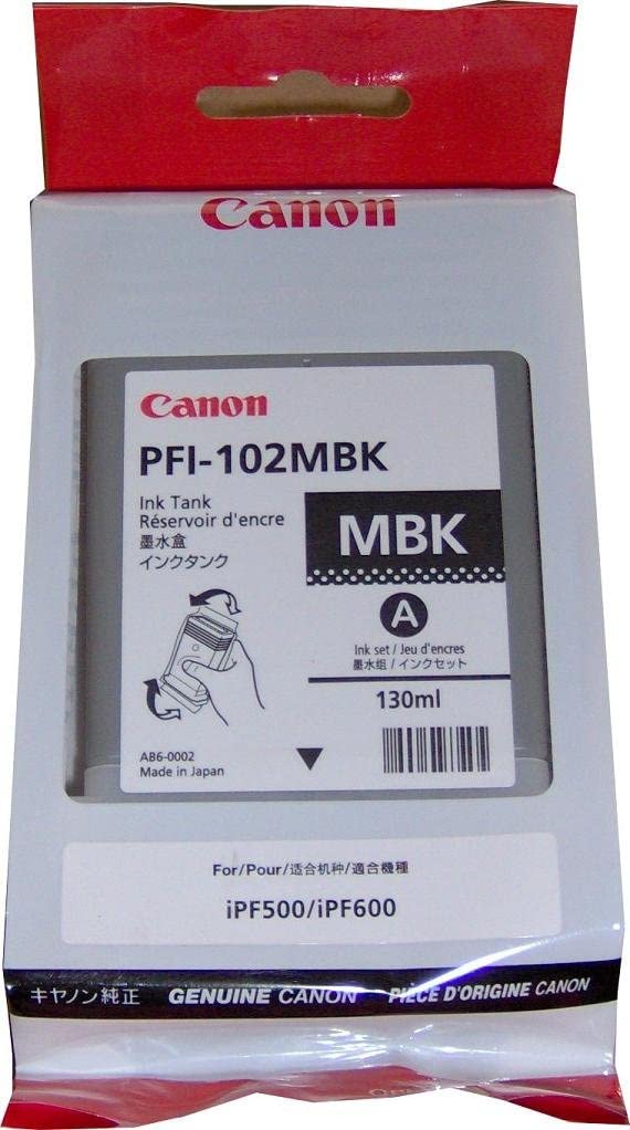 Genuine Canon PFI-102MBK Matte Black Ink Cartridge 0894B001