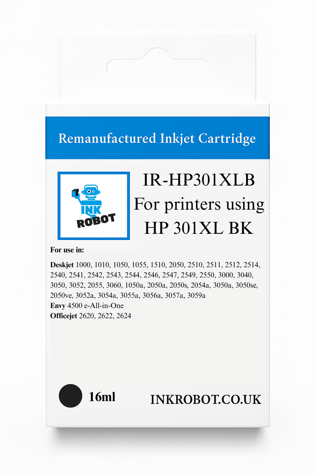 Remanufactured HP 301XL Black Ink Cartridge CH563EE