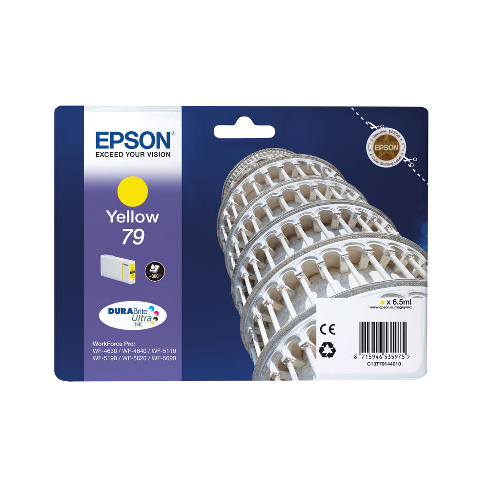 Genuine Epson 79 Yellow Ink Cartridge C13T79144010
