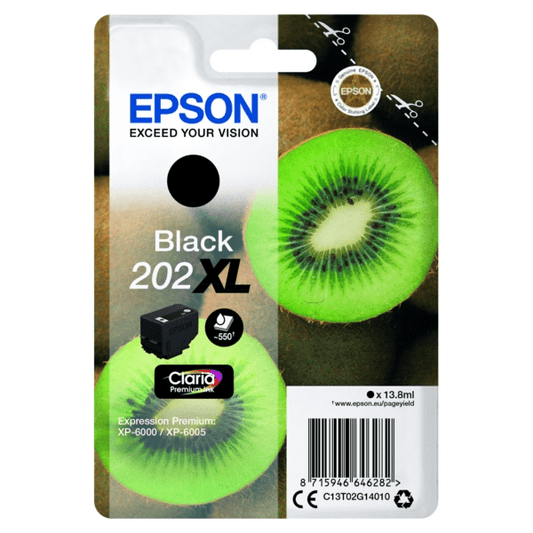 Genuine Epson 202XL Black Ink Cartridge