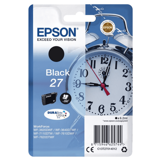 Genuine Epson 27 Black Ink Cartridge