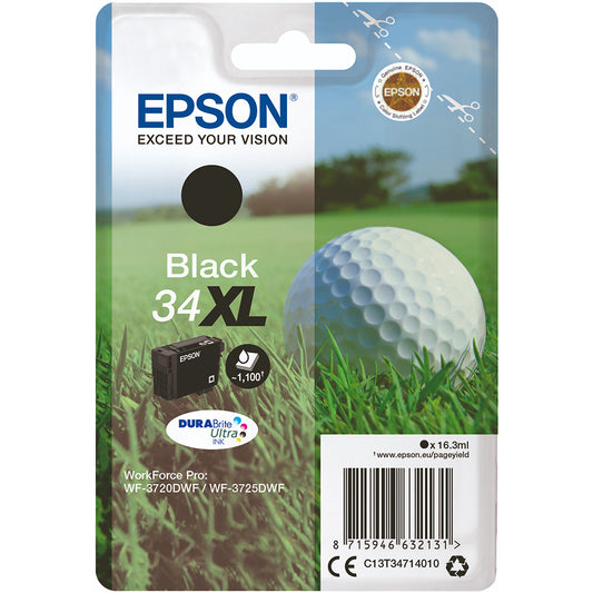 Genuine Epson 34XL Black Ink Cartridge