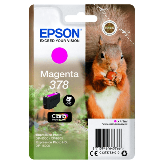 Genuine Epson 378 Magenta Ink Cartridge