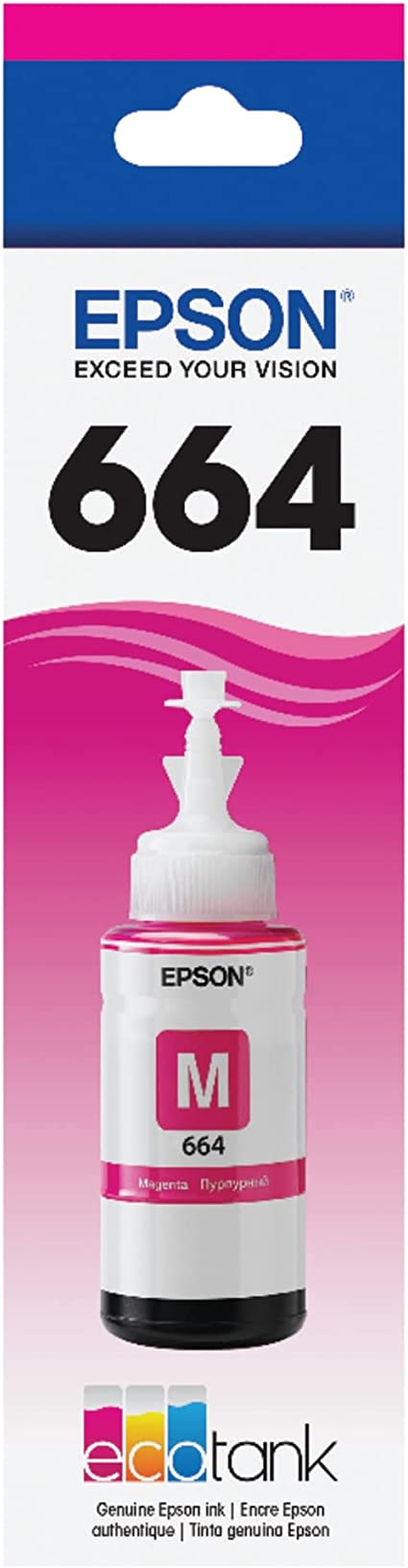 Genuine Epson 664 Magenta Ink Bottle