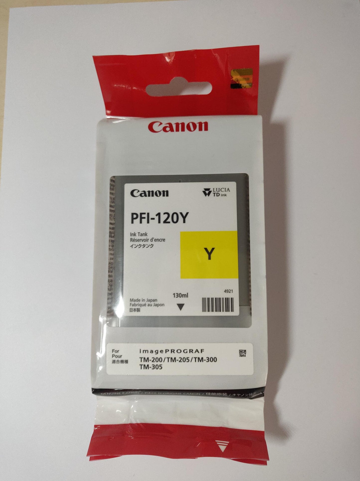 Genuine Canon PFI-120Y Yellow Ink Cartridge 2888C001
