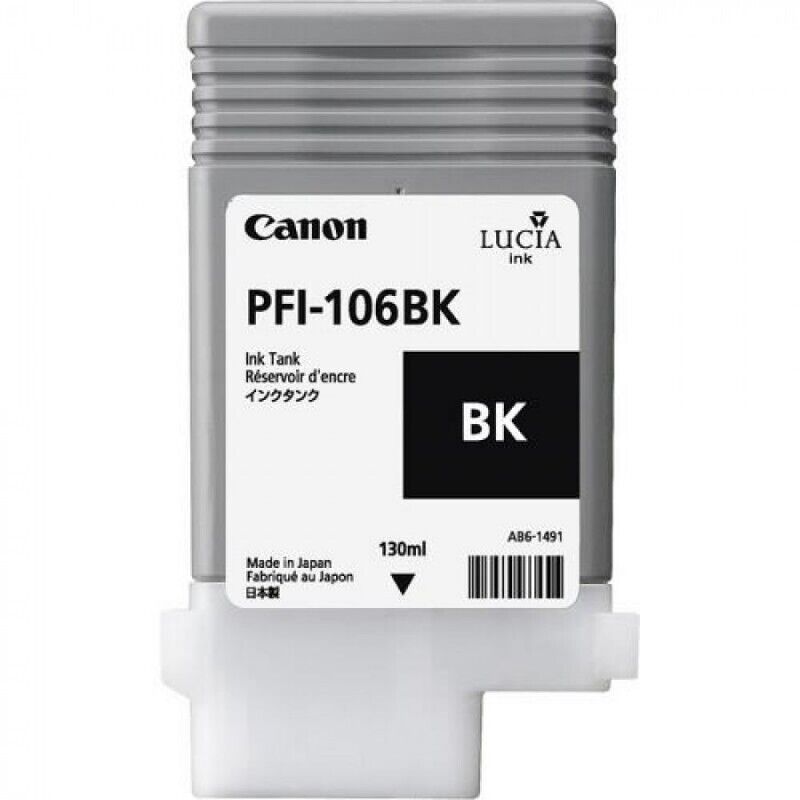 Genuine Canon PFI-106BK Black Ink Cartridge 6621B001