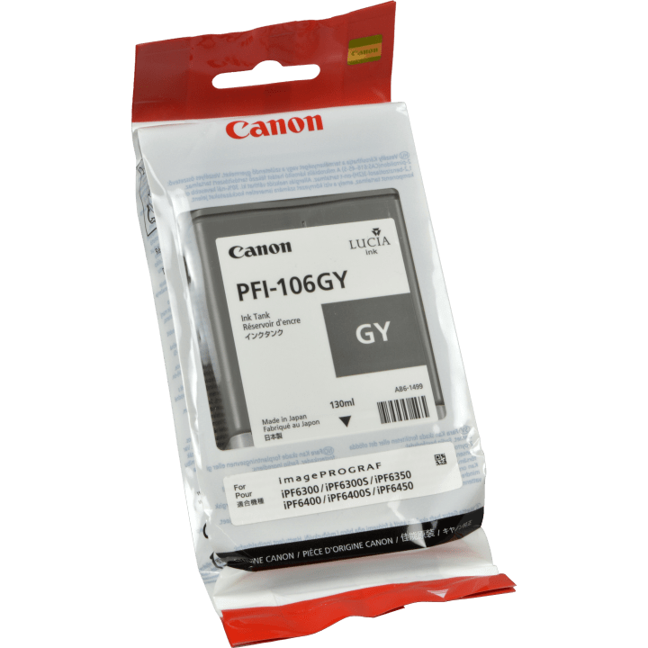 Genuine Canon PFI-106GY Grey Ink Cartridge 6630B001
