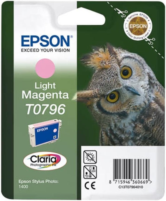 Genuine Epson T0796 Light Magenta Ink Cartridge