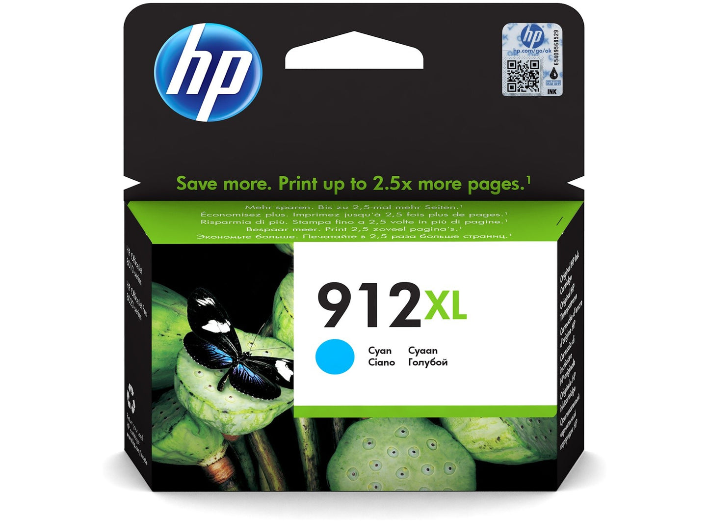 Genuine HP 912XL Cyan Ink Cartridge 3YL81AE