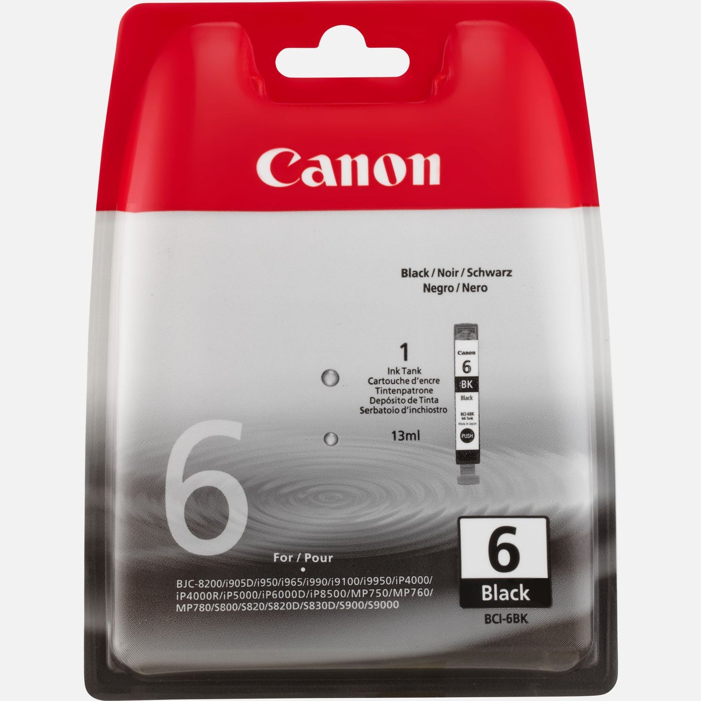 Genuine Canon BCI-6BK Black Ink Cartridge 4705A002