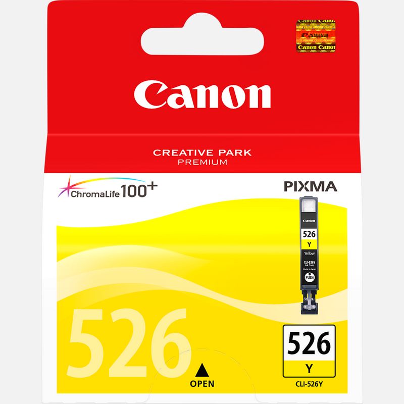 Genuine Canon CLI-526Y Yellow Ink Cartridge 4543B001