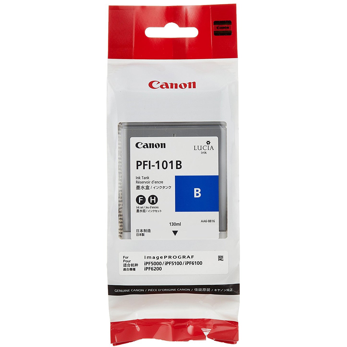 Genuine Canon PFI-101B Blue Ink Cartridge 0891B003