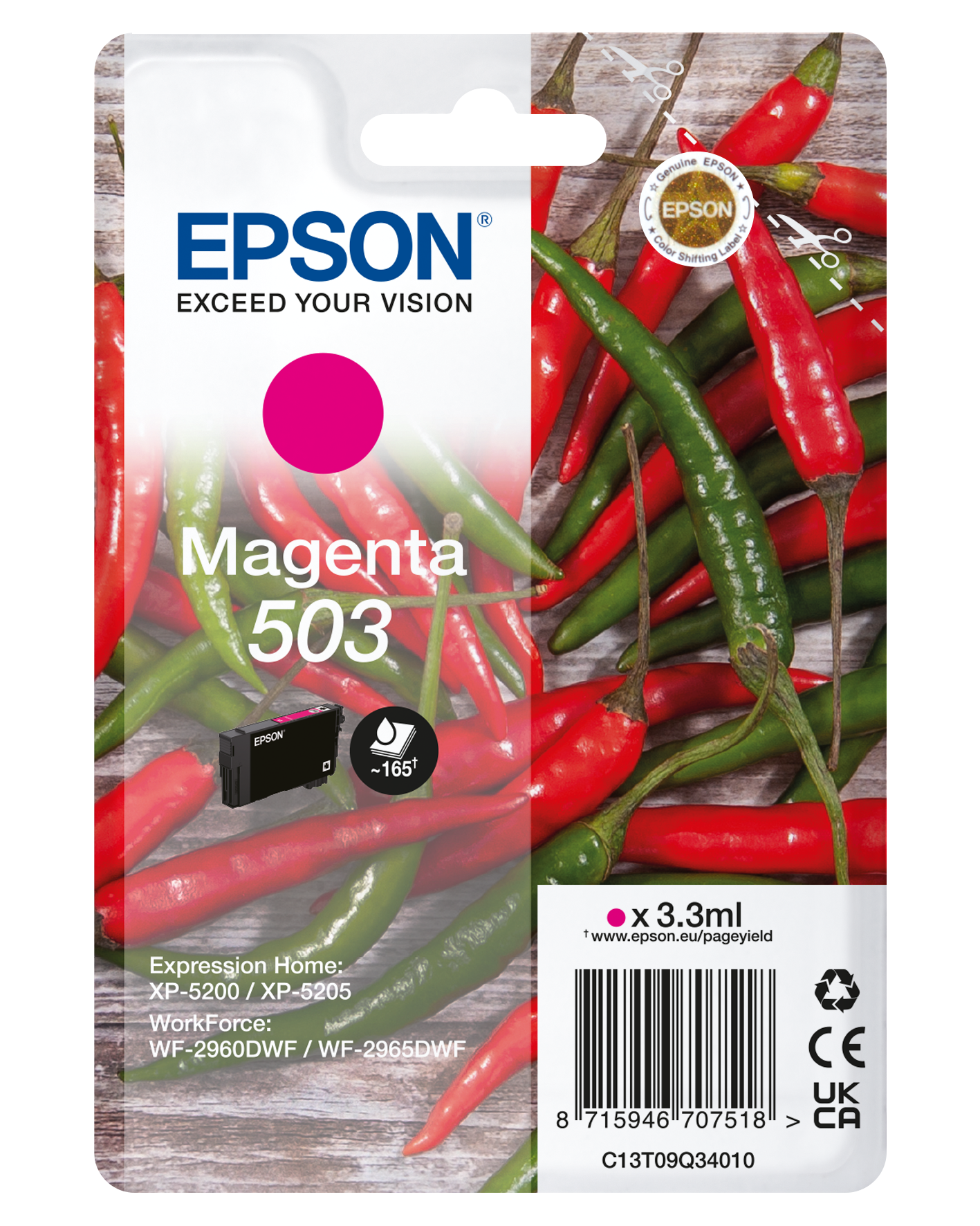Genuine Epson 503 Magenta Ink Cartridge