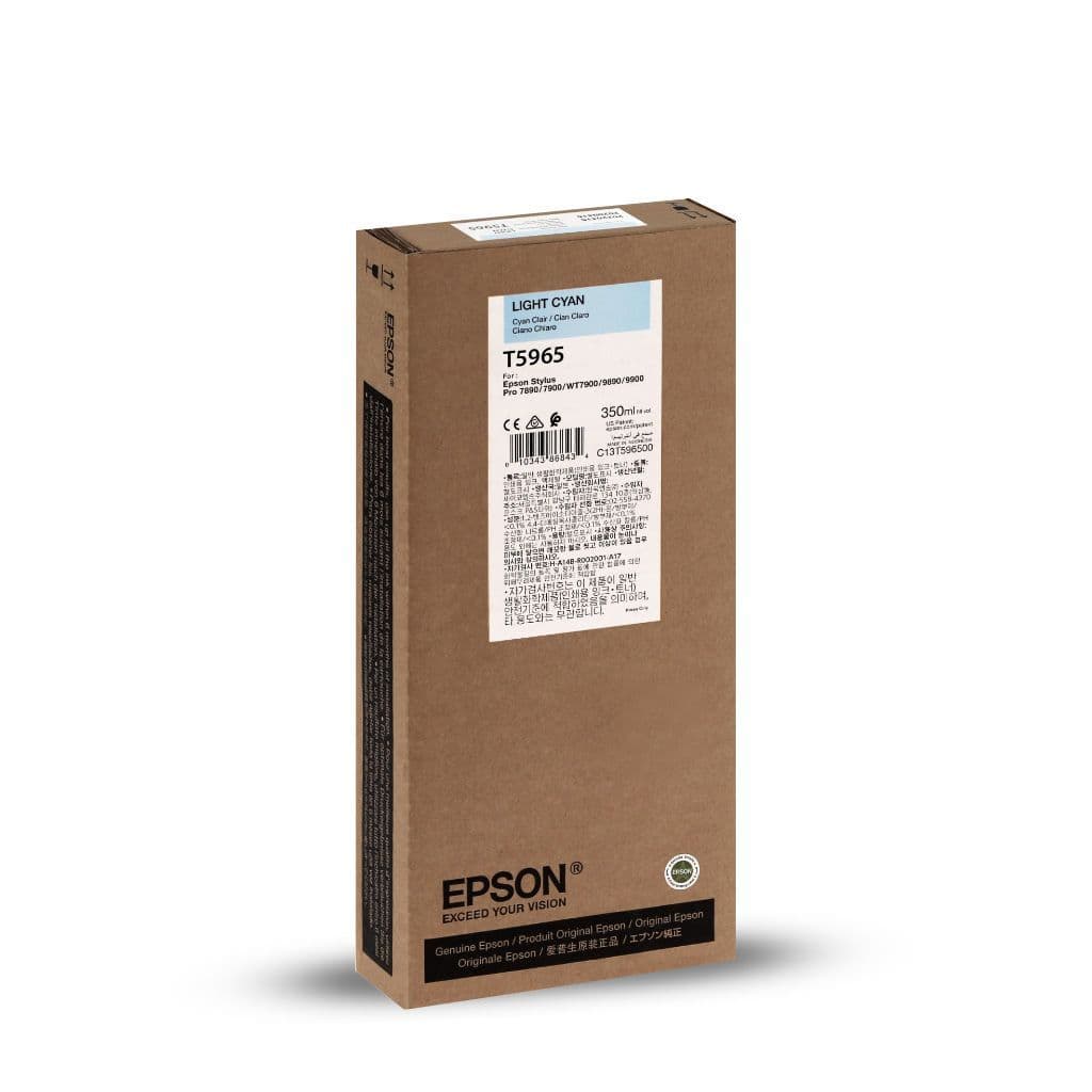 Genuine Epson T5965 Light Cyan Ink Cartridge 350ml