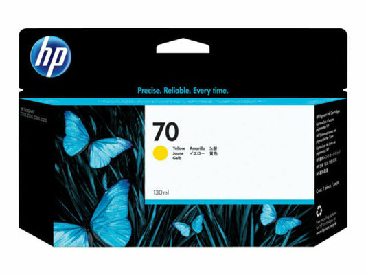 Genuine HP 70 Yellow Ink Cartridge C9454A