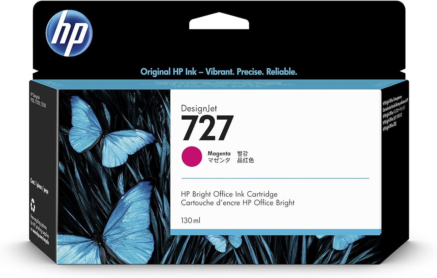 Genuine HP 727 Magenta Ink Cartridge B3P20A