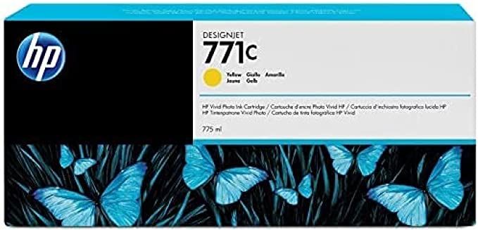 Genuine HP 771c Yellow Ink Cartridge B6Y10A