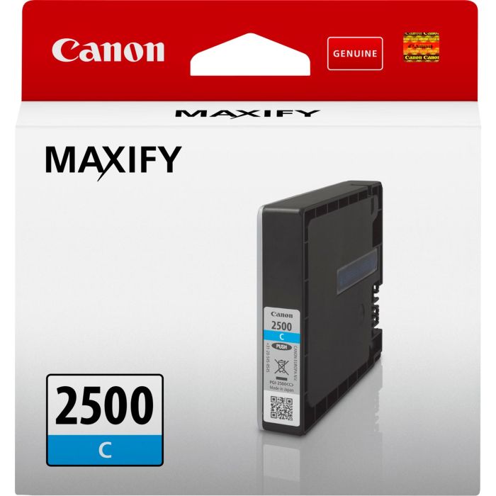 Genuine Canon PGI-2500 Cyan Ink Cartridge 9301B001