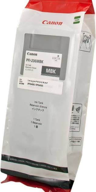 Genuine Canon PFI-206MBK Matte Black Ink Cartridge 5302B001
