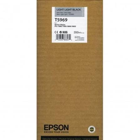 Genuine Epson T5969 Light Light Black Ink Cartridge 350ml (C13T596900)