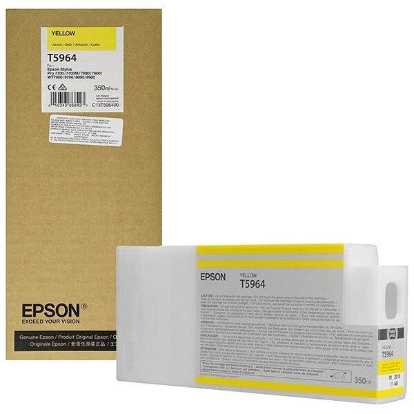 Genuine Epson T5964 Yellow Ink Cartridge 350ml
