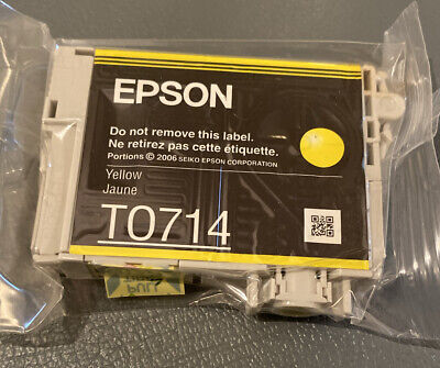 Genuine Epson T0714 Yellow Ink Cartridge C13T07144012