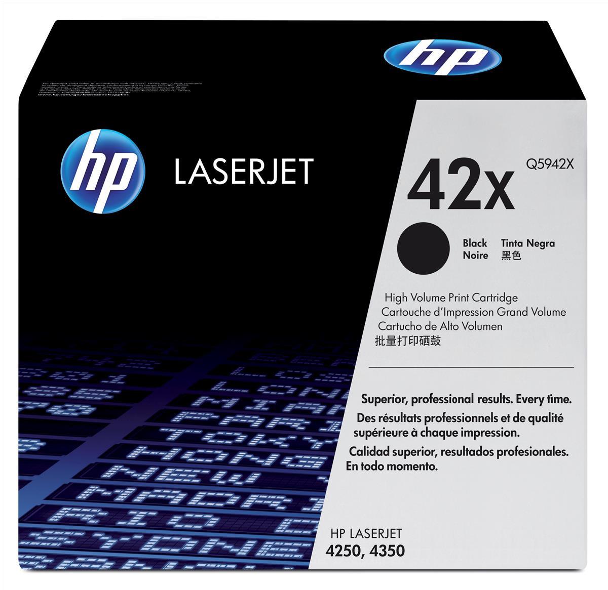 Genuine HP Q5942X (42X) Black Toner Cartridge (VAT included)