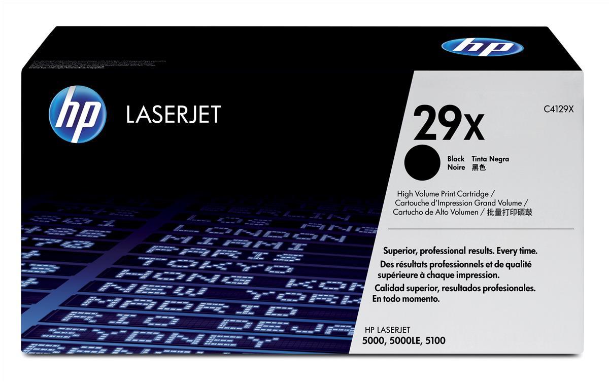 Cartouche De Toner HP C4129X (29X) Noir Authentique - Neuf, Original, Pour Imprimante HP