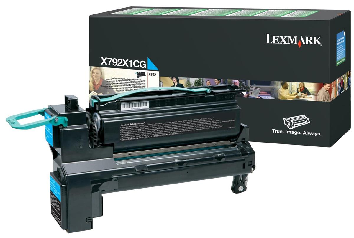 Genuine Lexmark X792X1CG Cyan Toner Cartridge (VAT included)