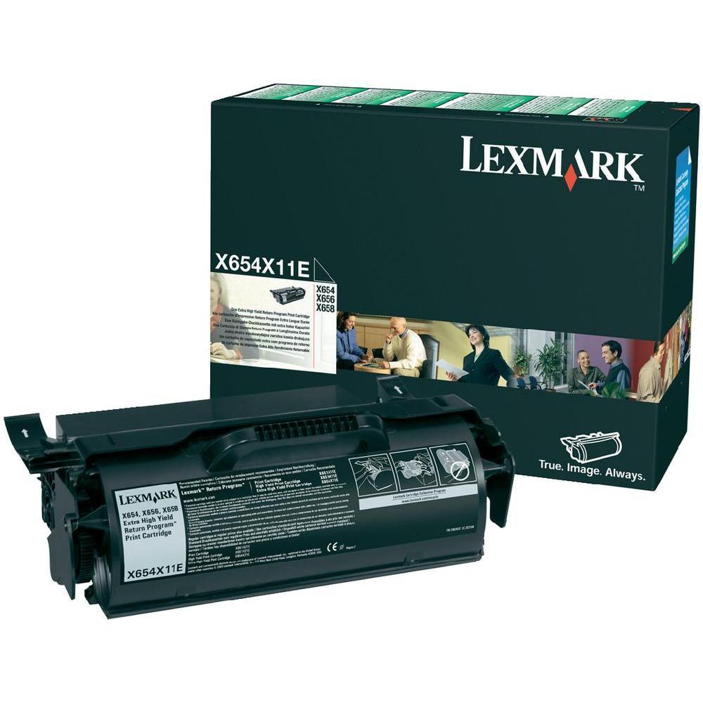 Genuine Lexmark X654X11E Black Toner Cartridge (VAT included)