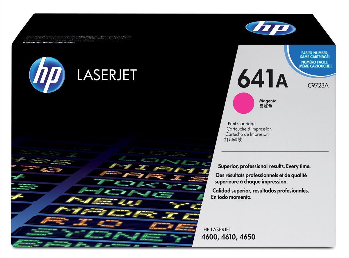 Genuine HP C9723A (641) Magenta Printer Toner Cartridge