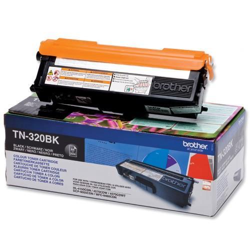 Genuine Brother TN320BK (TN-320BK) Black Toner Cartridge (VAT included)