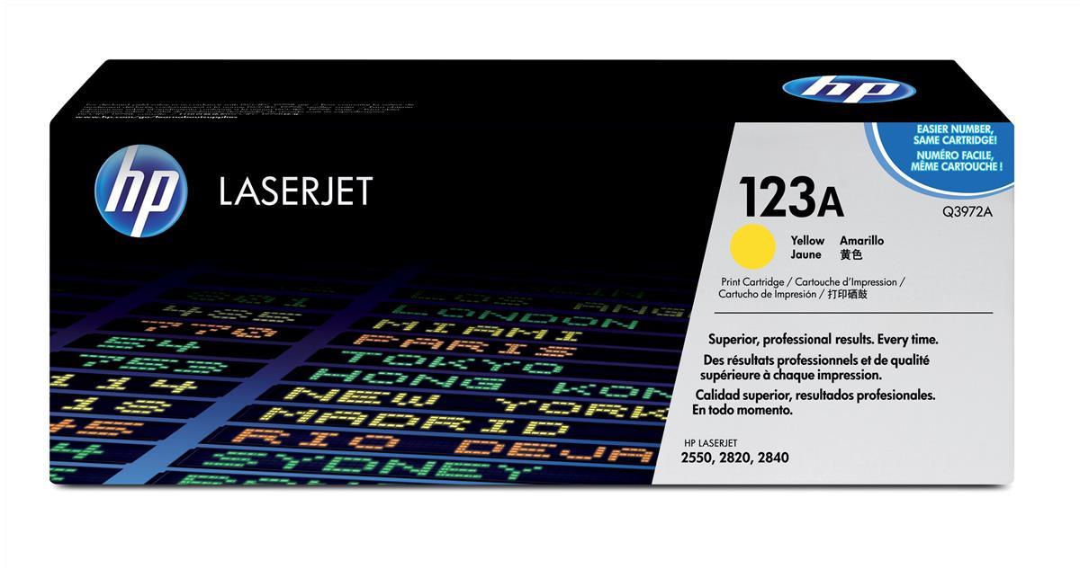 Genuine HP Q3972A (123A) Yellow Toner Cartridge (VAT included)